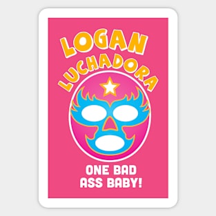 Logan Luchadora Sticker